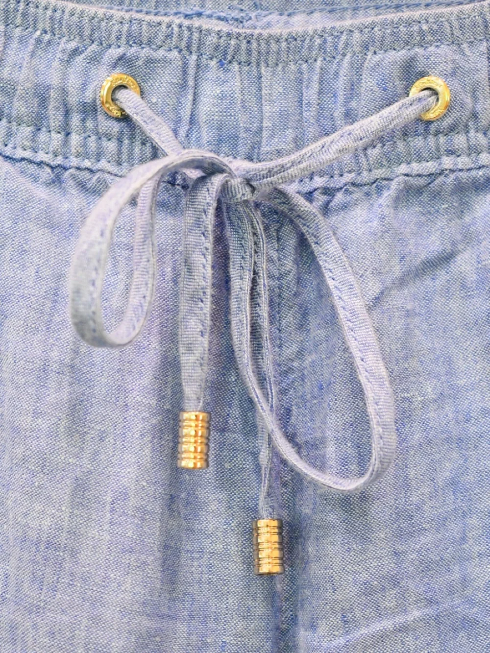 Lilly Pulitzer Light Deri Blue Drawstring Aden Linen Pants XL - Picture 5 of 10